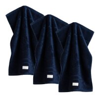 GANT Guest Towel, 3-pack - Organic Premium Towel, towel, towelling Dark blue 30x50cm