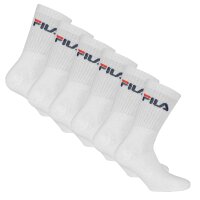 FILA Unisex Socken, 6er Pack - Crew Socks, Frottee, Tennis, Sport (2x 3 Paar)