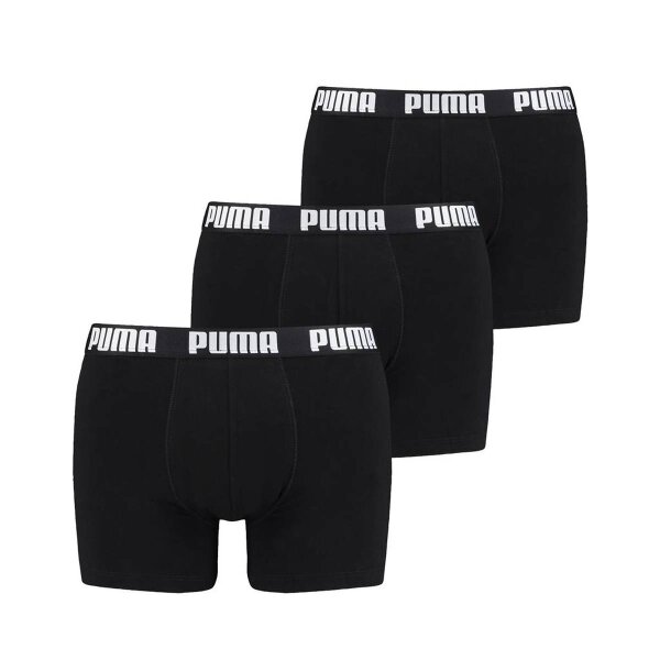 PUMA Herren Boxer Shorts, 3er Pack - Everyday Boxers, Cotton Stretch, einfarbig