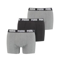 PUMA Herren Boxer Shorts, 3er Pack - Everyday Boxers, Cotton Stretch, einfarbig