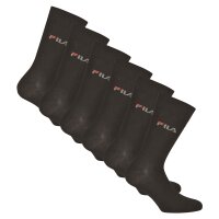 FILA unisex socks, 6-pack - socks, street, lifesyle, sport (2x 3 pairs) Black 35-38 (3-5 UK)