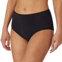 SCHIESSER Damen Slip 2er Pack - Midi-Slip, Cotton Stretch, uni Schwarz M