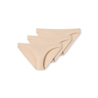 SCHIESSER Damen Slip 3er Pack - Minislip, Unterhose, Cotton Stretch 95/5, uni