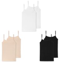 SCHIESSER Damen Spaghettitop, 2er Pack - Single Jersey,...