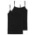 SCHIESSER Damen Spaghettitop, 2er Pack - Single Jersey, Serie 95/5, uni Schwarz S