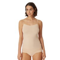 SCHIESSER Damen Spaghettitop, 2er Pack - Single Jersey, Serie 95/5, uni Beige (Sand) M