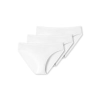 SCHIESSER Damen Slip 3er Pack - Tai-Slip, Cotton Stretch, uni