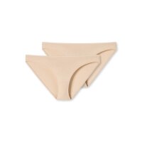 SCHIESSER Damen Slip 2er Pack - Minislip, Unterhose, Cotton Stretch 95/5, uni