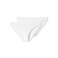 SCHIESSER Women Briefs Pack of 2 - Mini Slips, Underpants, Cotton Stretch 95/5, plain