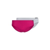 SKINY Mädchen Slip, 2er Pack - Rio-Slip, Bikini Briefs, Unterhose, Cotton Stretch Pink/Weiß 164