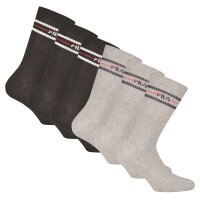 FILA Unisex Socken, 6er Pack - Strümpfe, Street, Lifesyle, Sport (2x 3 Paar)
