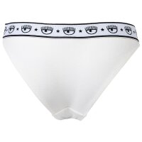 CHIARA FERRAGNI Womens Slip 2-Pack - Panties, Cotton Stretch, Logo Waistband, uni White XS (X-Small)