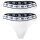 CHIARA FERRAGNI Damen Slip 2er Pack - Brief, Cotton Stretch, Logobund, uni Weiß XS