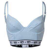 CHIARA FERRAGNI Ladies Bra, Bralette - with Underwire, Logo waistband, Cotton Stretch Light blue XL (X-Large)