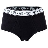 CHIARA FERRAGNI Damen Brief 2er Pack - Slips, Cotton Stretch, Logobund, uni Schwarz S