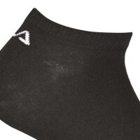 FILA unisex sneaker socks, 6-pack - Invisible, short socks, logo (2x 3 pairs) Black 35-38 (3-5 UK)