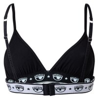 CHIARA FERRAGNI Ladies Bra, Bralette - without Underwire, Logo waistband, Cotton Stretch Black L (Large)