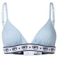 CHIARA FERRAGNI Ladies Bra, Bralette - without Underwire, Logo waistband, Cotton Stretch Light blue XL (X-Large)