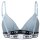 CHIARA FERRAGNI Ladies Bra, Bralette - without Underwire, Logo waistband, Cotton Stretch Light blue XL (X-Large)