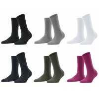 FALKE Womens Socks - Family SO, short Socks, single Colour