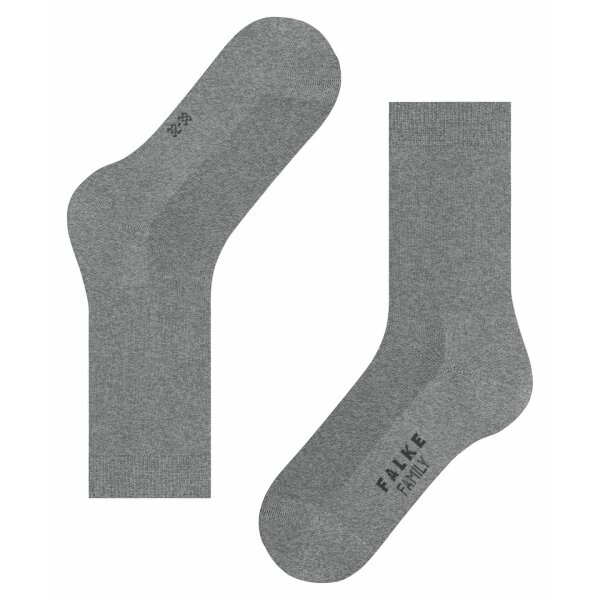 FALKE Womens Socks - Family SO, short Socks, single Colour  Grey 35-38 (UK 2.5-5)