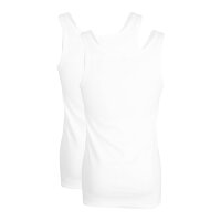 Goetzburg Mens undershirt 2-pack - fine rib, underwear set, Pure Cotton White M (Medium)