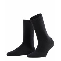 FALKE Damen Socken - Vorteilspack, Softmerino SO, Kurzsocken, einfarbig Schwarz 37-38 1 Paar (1x1P)