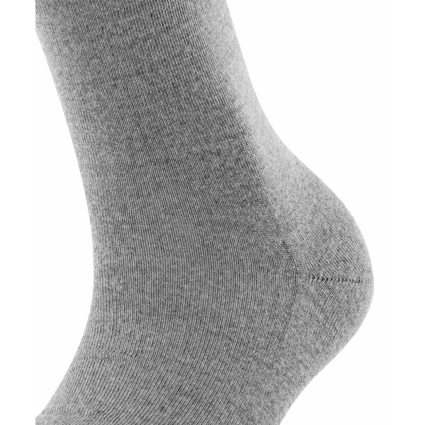 FALKE Womens Socks - Softmerino SO, short Socks, single Colour  Light grey 37-38 (UK 4-5)