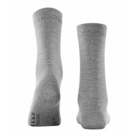 FALKE Womens Socks - Softmerino SO, short Socks, single Colour  Light grey 37-38 (UK 4-5)