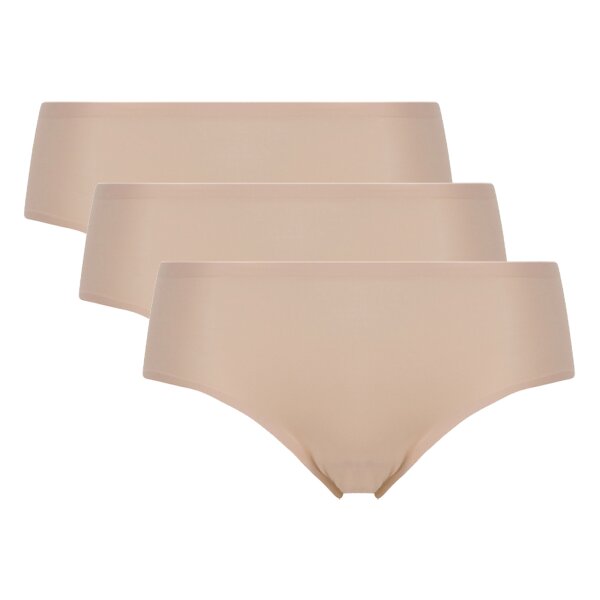 Chantelle Damen Shorty Pack of 3 - Softstretch, seamless, invisible, One Size Nude 36-44