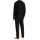 UNCOVER by SCHIESSER Herren Schlafanzug 2-tlg. Set - lang, V-Ausschnitt, Baumwolle, uni/gemustert Schwarz XL