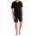 UNCOVER by SCHIESSER Mens Pajamas 2-Piece Set - Shorty, Short, V-Neck, Cotton, uni/patterned Black 3XL (XXX-Large)