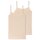 SCHIESSER Damen Spaghettitop, 2er Pack - Single Jersey, Serie 95/5, uni Beige (Sand) 4XL