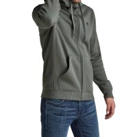 G-STAR Mens Sweat Jacket - Premium Core, Loungewear, Zipper, Hood, plain Grey M (Medium)