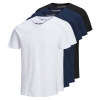 Jack & Jones Mens T-Shirt, 5-Pack - JJEORGANIC BASIC...