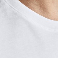 JACK&JONES Herren T-Shirt, 5er Pack - JJEORGANIC BASIC TEE O-NECK, Kurzarm, Bio-Baumwolle Schwarz/Weiß M
