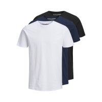 Jack & Jones Mens T-Shirt, 3-Pack - JJEORGANIC BASIC TEE O-NECK, short sleeve, organic cotton