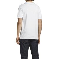 Jack & Jones Mens T-shirt, 2-Pack - JACBASIC V-NECK TEE, Short Sleeve, Solid color, Cotton White S (Small)