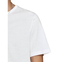 JACK&JONES Herren T-Shirt, 2er Pack - JACBASIC CREW NECK TEE, Kurzarm, einfarbig, Baumwolle Weiß S