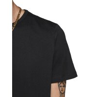 JACK&JONES Herren T-Shirt, 2er Pack - JACBASIC CREW NECK TEE, Kurzarm, einfarbig, Baumwolle Schwarz M