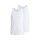 JACK&JONES Herren Tanktop, 2er Pack - JACBASIC TANKTOP, einfarbig, Baumwolle Weiß M