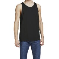JACK&JONES Herren Tanktop, 2er Pack - JACBASIC TANKTOP, einfarbig, Baumwolle Schwarz 2XL