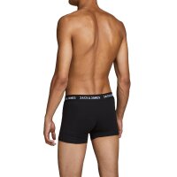 JACK&JONES Herren Boxer Shorts, 7er Pack - JACHUEY TRUNKS, Baumwoll-Stretch Schwarz S