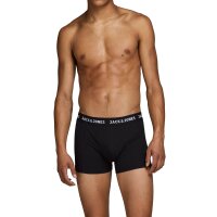Jack & Jones Mens Boxer Shorts, 7-pack - JACHUEY TRUNKS, cotton stretch Black M (Medium)