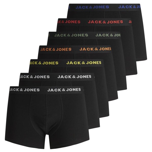 JACK&JONES Herren Boxer Shorts, 7er Pack - JACBASIC TRUNKS, Baumwoll-Stretch