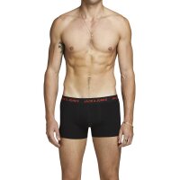 Jack & Jones Mens Boxer Shorts, 7-pack - JACBASIC TRUNKS, cotton stretch Black S (Small)