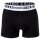 JACK&JONES Herren Boxer Shorts, 3er Pack - SENSE TRUNKS, Baumwoll-Stretch Schwarz/Weiß S