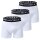Jack & Jones Mens Boxer Shorts, 3-Pack - SENSE TRUNKS, Cotton Stretch White 2XL