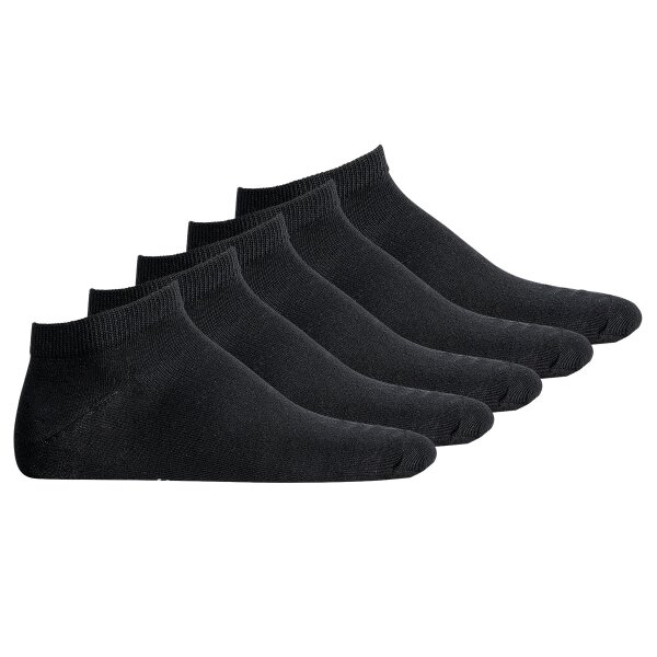 Jack & Jones Mens Sneaker Socks 5 Pack - JACDONGO SOCKS, One Size Black 40-46 (UK 7-11)