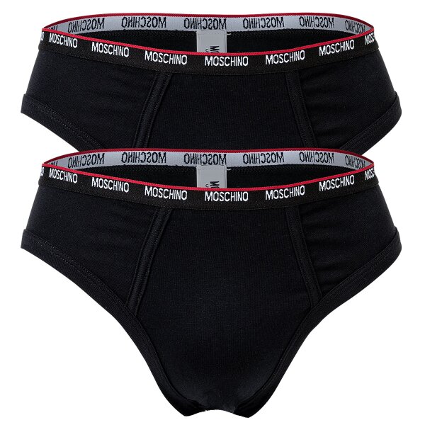 MOSCHINO Mens Slips 2-Pack - Micro Briefs, Underpants, Cotton Stretch, uni